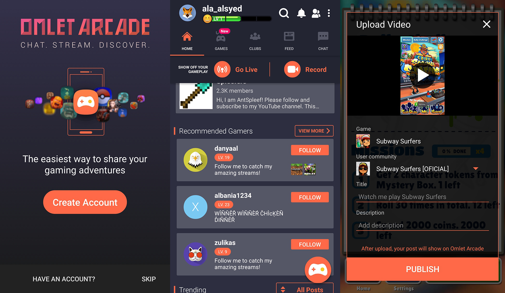 Alternatives for Omlet Arcade - Screen Recorder, Live Stream Games on  Android