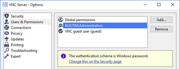 Vnc to windows server how to run splashtop business on a vpn